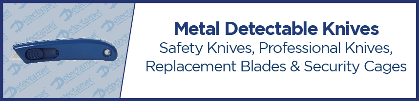 Cuchillos detectables de metal
