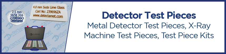 Piezas de prueba para detectores de metales