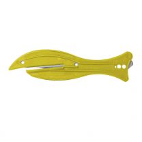 Detectable Safety Knives SK108 with Tape Cutter (Pack of 5) - Yellow