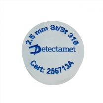 Disco de prueba para detector de metales: acrílico esmerilado de 35 mm (1,37") de diámetro